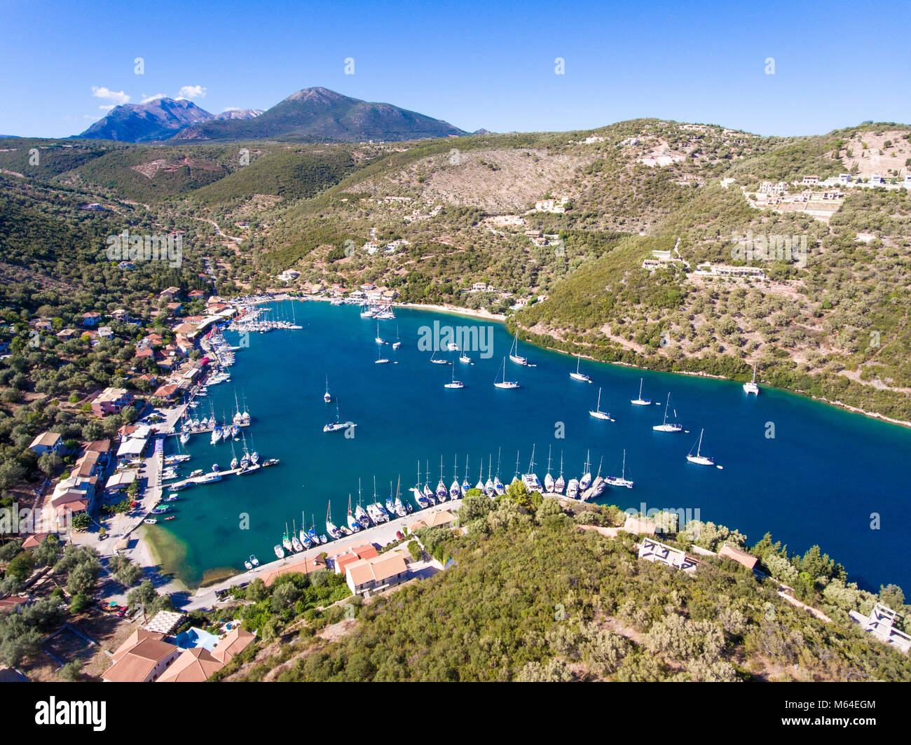 Syvota Lefkada Griechenland Stockfoto