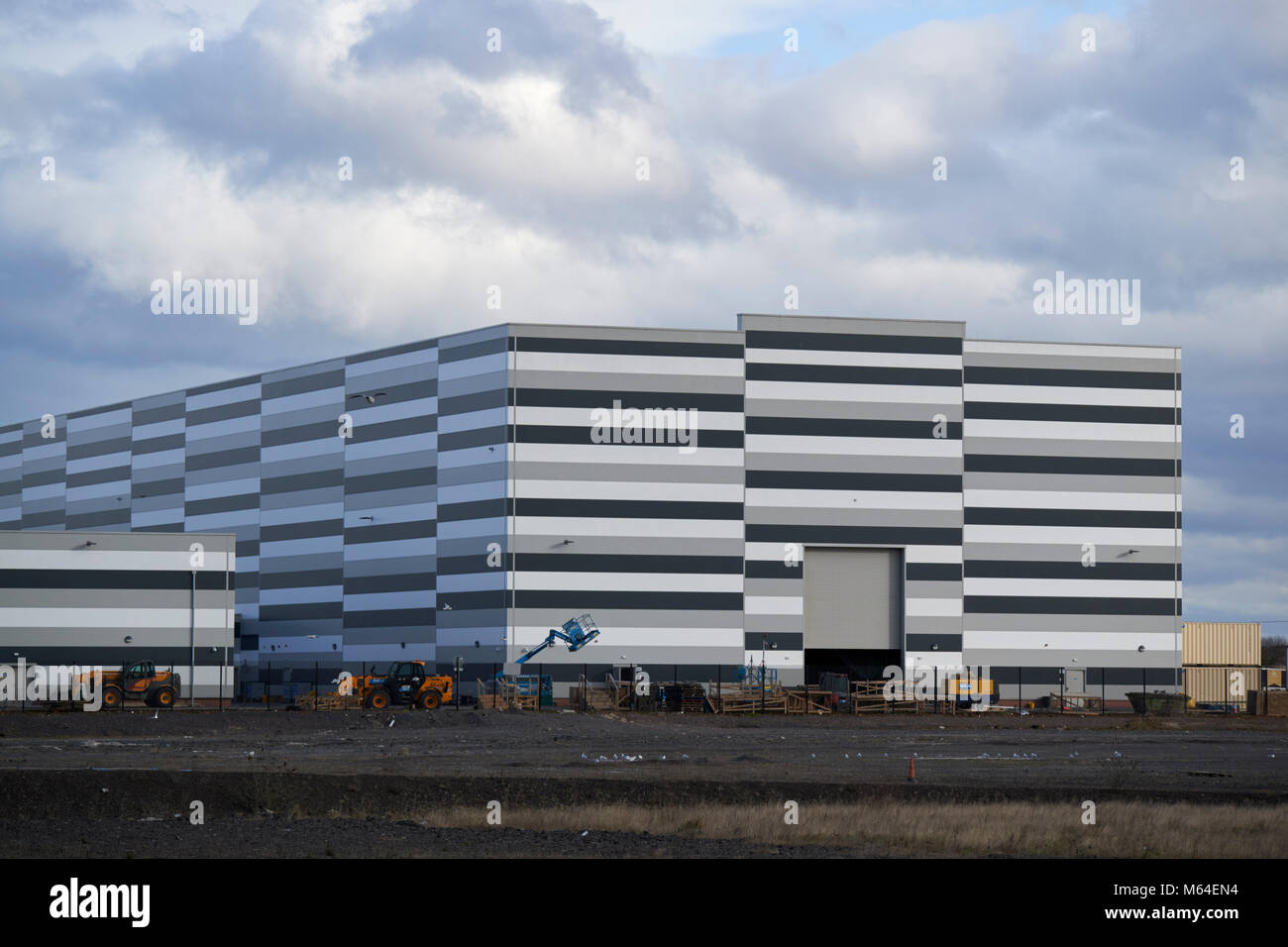 Belfast Harbour studios Film und Fernsehen Studio riesen Park site auf der ehemaligen Deponie auf zurückgewonnenen Landes nördlich Vorland Belfast Nordirland Stockfoto