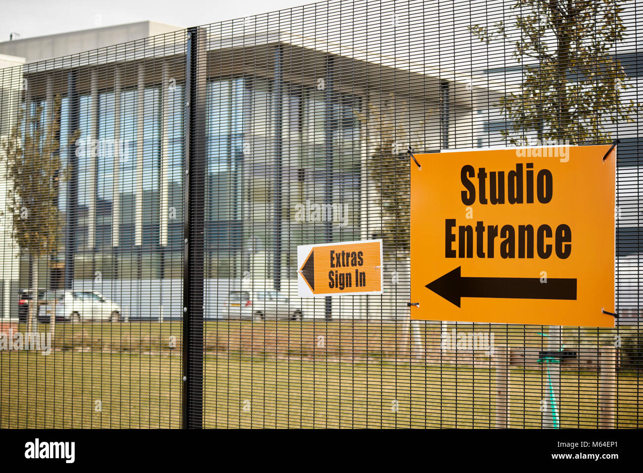 Belfast Harbour studios Film und Fernsehen Studio riesen Park site auf der ehemaligen Deponie auf zurückgewonnenen Landes nördlich Vorland Belfast Nordirland Stockfoto