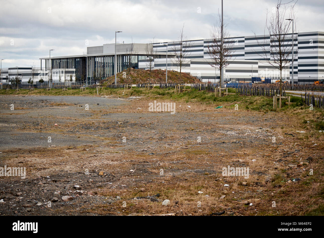 Belfast Harbour studios Film und Fernsehen Studio riesen Park site auf der ehemaligen Deponie auf zurückgewonnenen Landes nördlich Vorland Belfast Nordirland Stockfoto