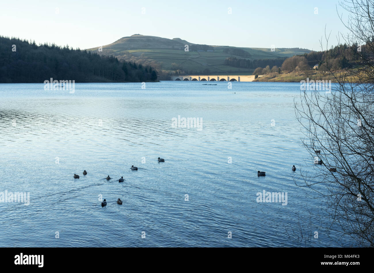 Ladybower Resrvoir, Derwent Valley, Derbyshire, England Stockfoto