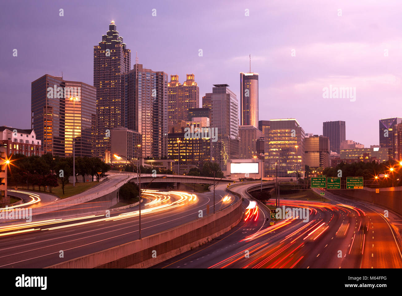 Die Innenstadt von Atlanta, Georgia, USA Stockfoto