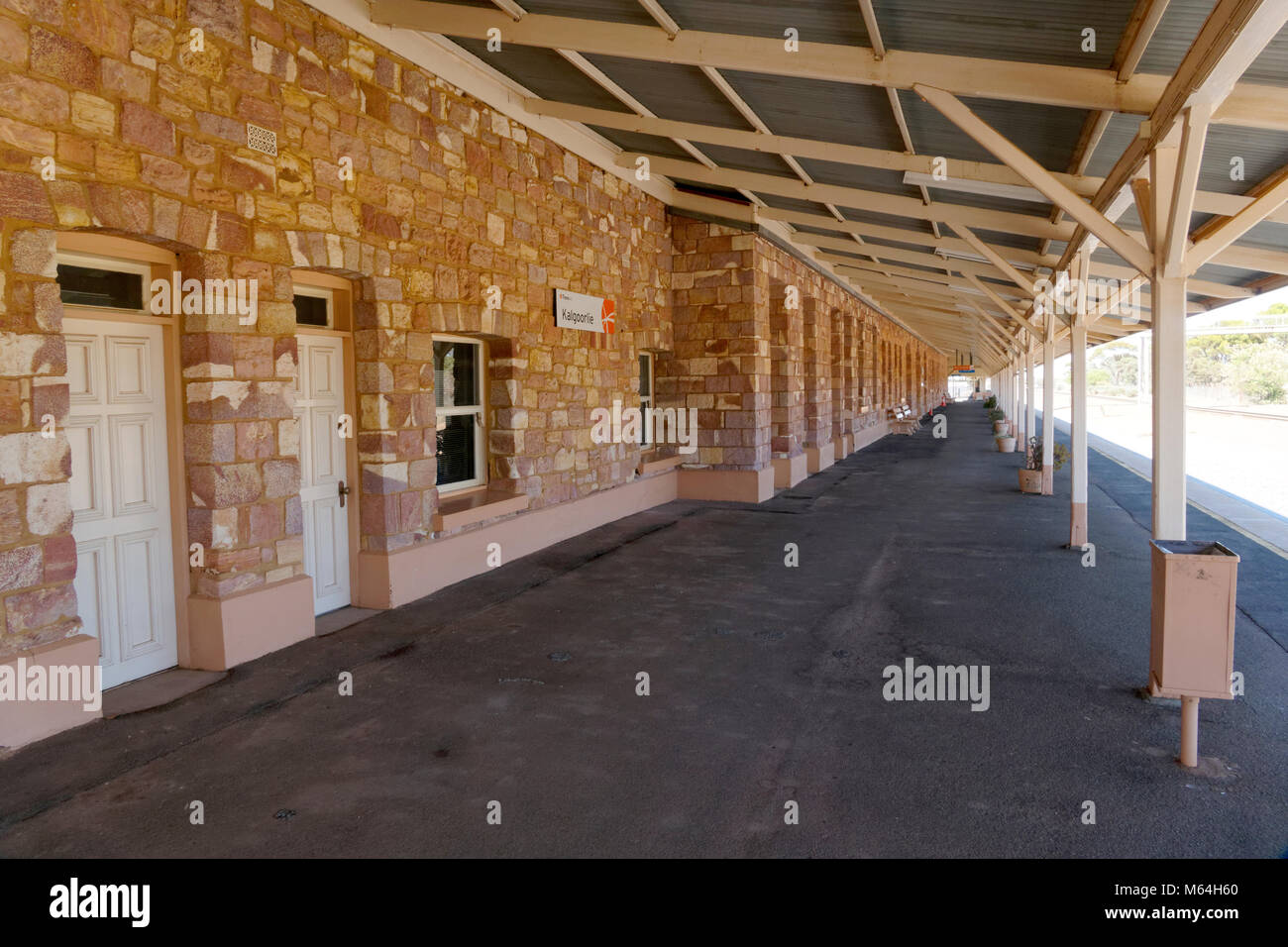 Bahnhof, Kalgoorlie Kalgoorlie, Western Australia. Stockfoto