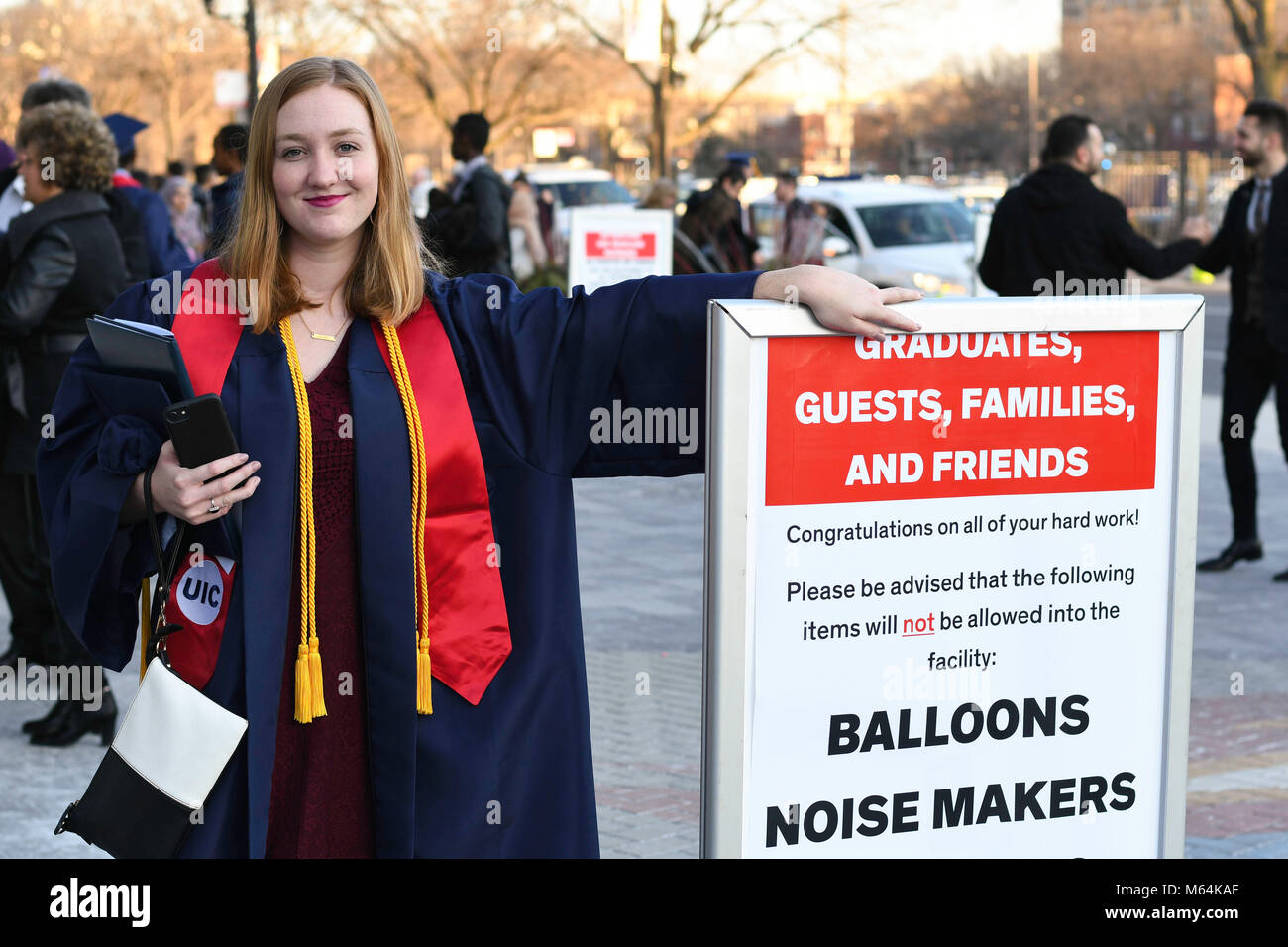 Universität von Illinois Chicago Abschlussfeier 2017 Stockfoto