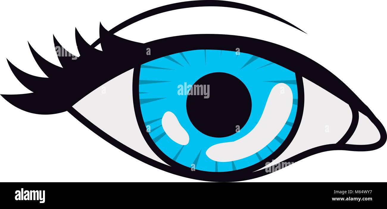 Auge der Pop Art Symbol Stock-Vektorgrafik - Alamy