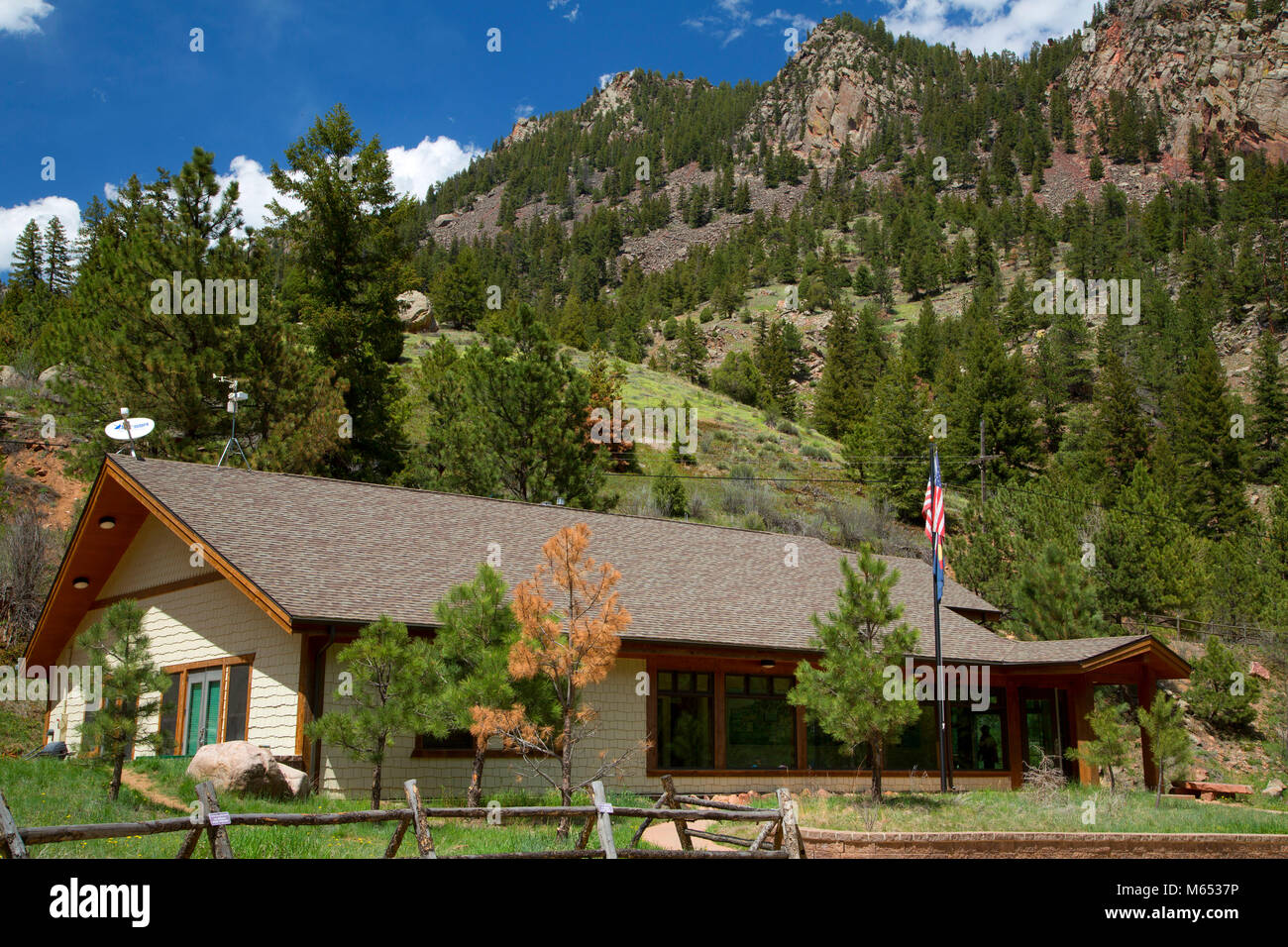 Besucherzentrum, Eldorado Canyon State Park, Colorado Stockfoto