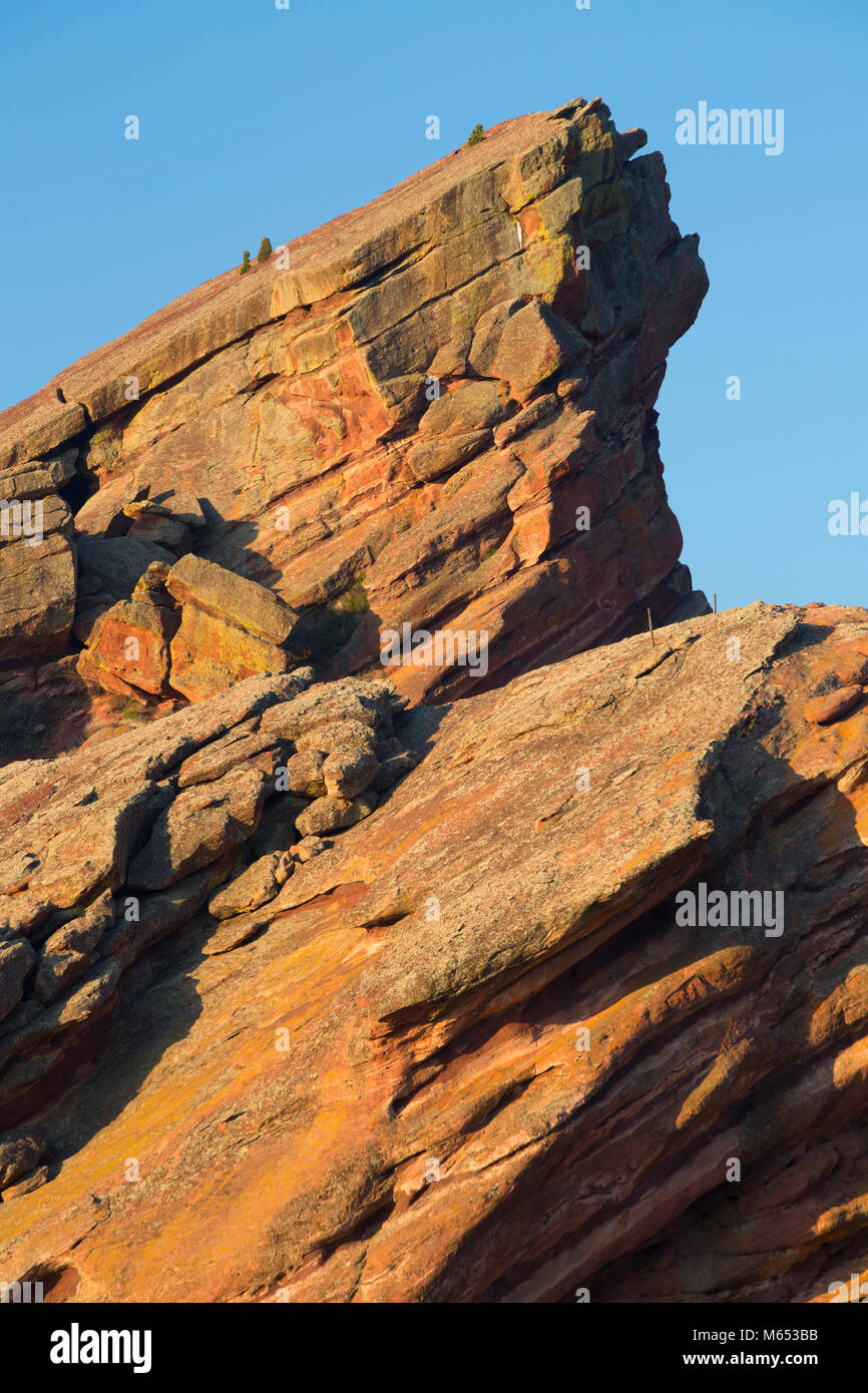 Roten Felsen, Red Rocks Park, Jefferson County, Colorado Stockfoto