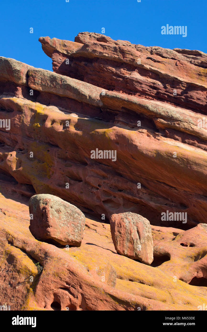 Roten Felsen, Red Rocks Park, Jefferson County, Colorado Stockfoto