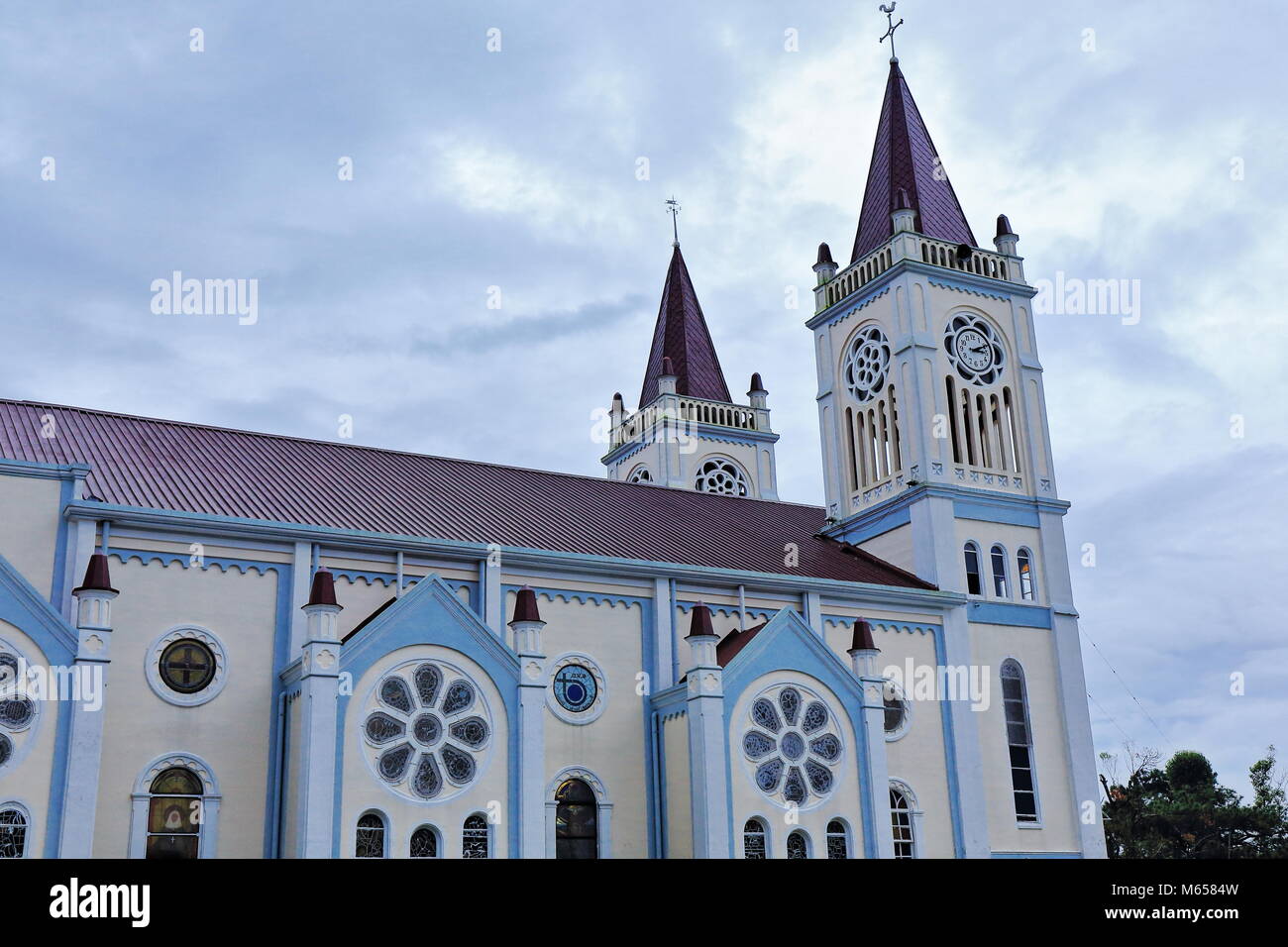 Katholische Kathedrale Kirche der allerseligsten Jungfrau Maria unter dem Titel der Muttergottes der Versöhnung gewidmet - siehe der örtlichen Diözese. Baguio-Benguet p Stockfoto