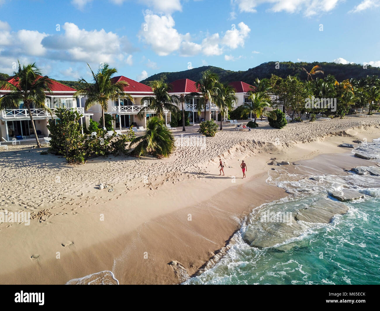 Galley Bay Beach Resort und Spa, Antigua Stockfoto