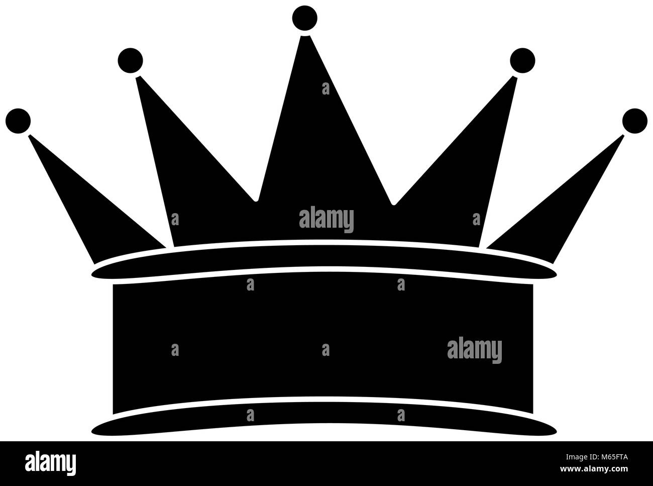 König Krone isoliert-Symbol-Vektor-Illustration-Design Stock Vektor