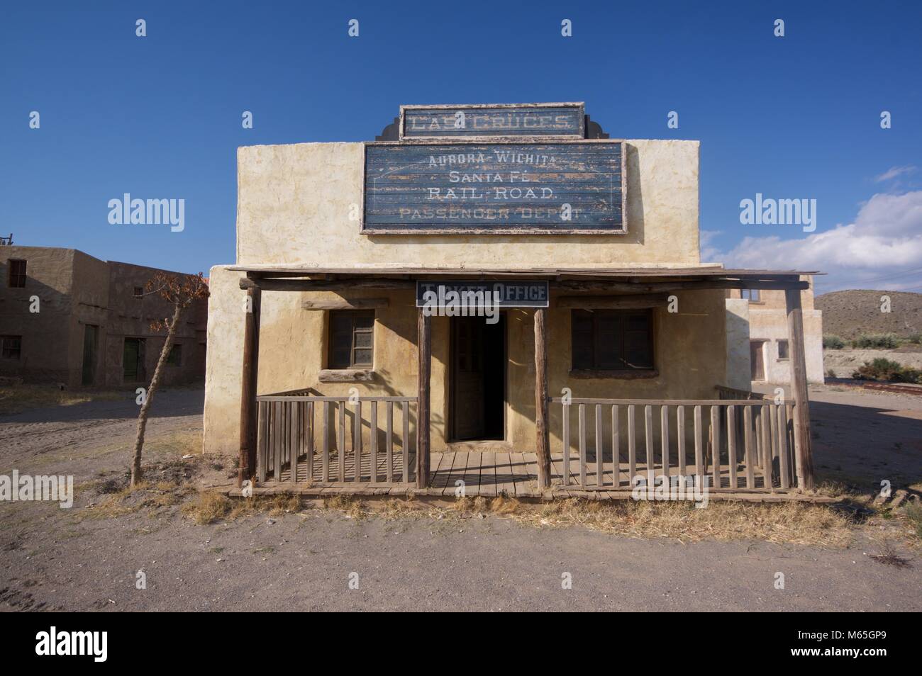 Einstellung der Fort Bravo Texas Hollywood Film Lage, Tabernas Spaniens. Stockfoto