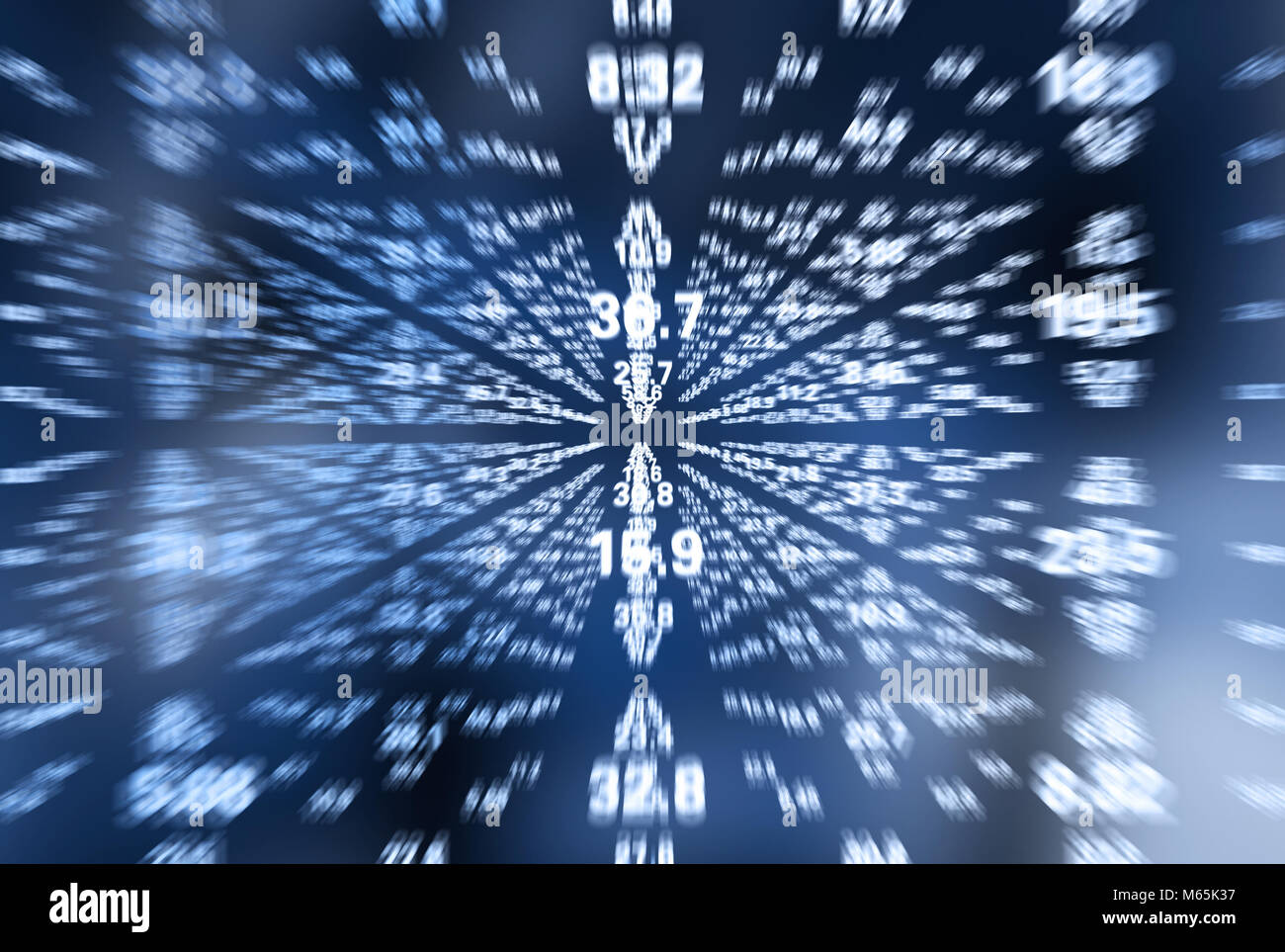 Digitale binäre Matrix, Netzwerkkommunikation, Programmiersprache Stockfoto