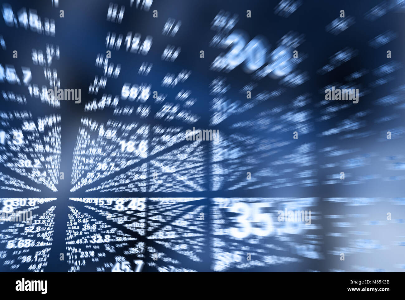 Digitale binäre Matrix, Netzwerkkommunikation, Programmiersprache Stockfoto