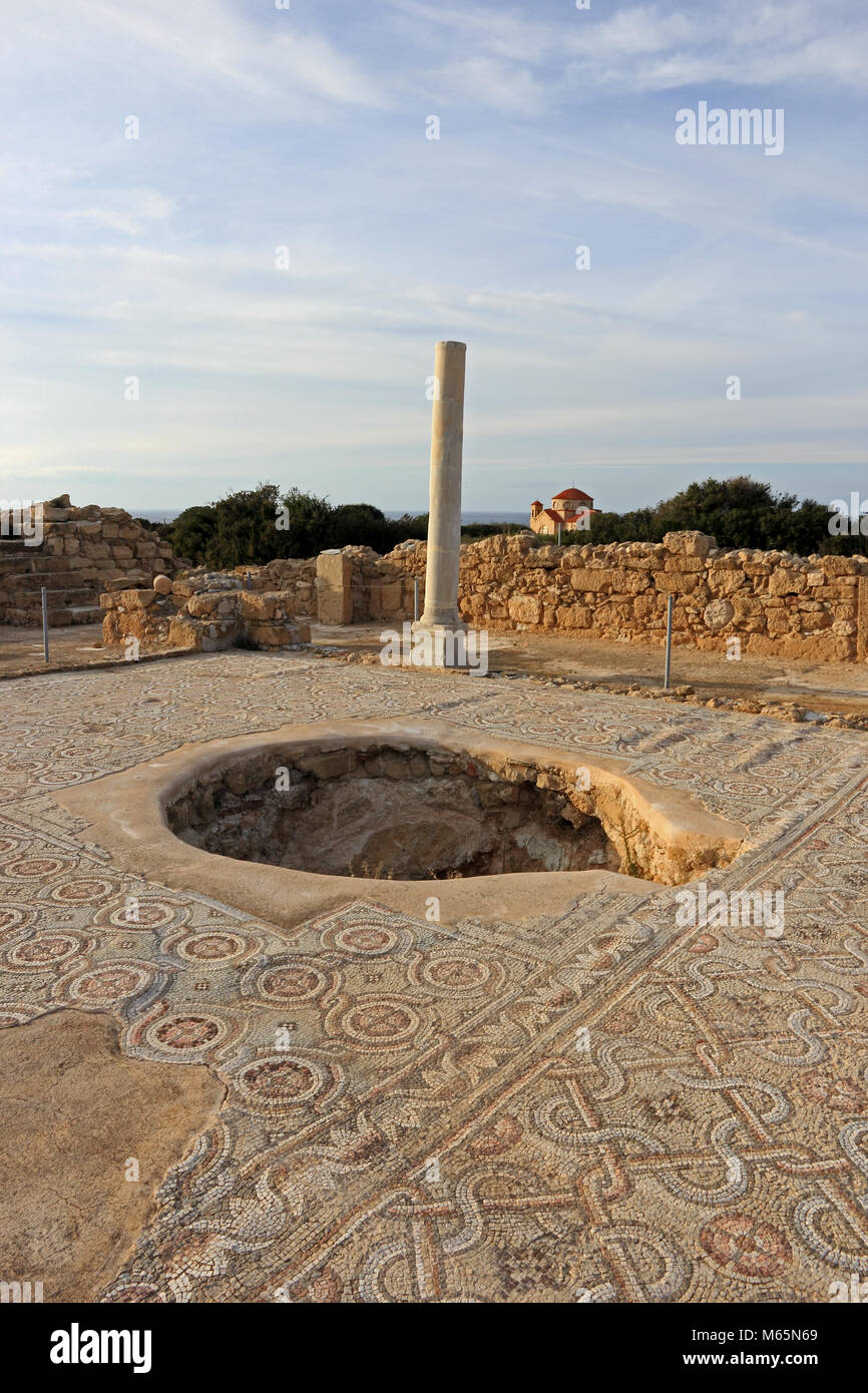 Römische und Frühchristliche Ruinen in Agios Georgios, Ayia Thekla, Paphos, Zypern Stockfoto