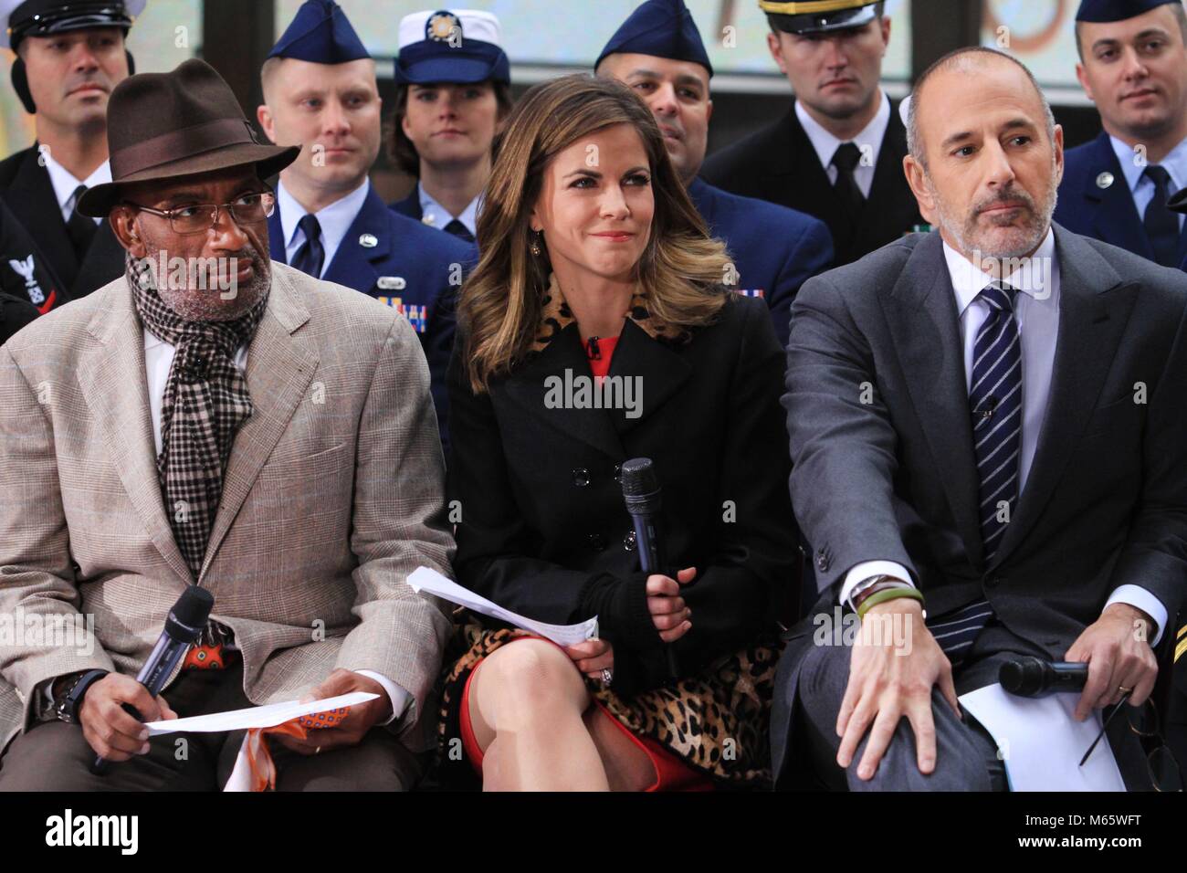 New York City 2013 Datei foto Al Roker Savannah Guthrie Matt Lauer Foto von John Barrett - PHOTOlink Stockfoto