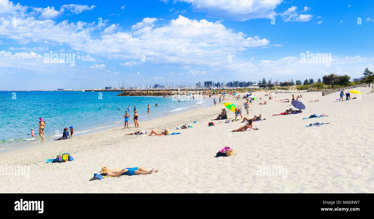 South Beach an einem Sommertag. Fremantle, Western Australia Stockfoto
