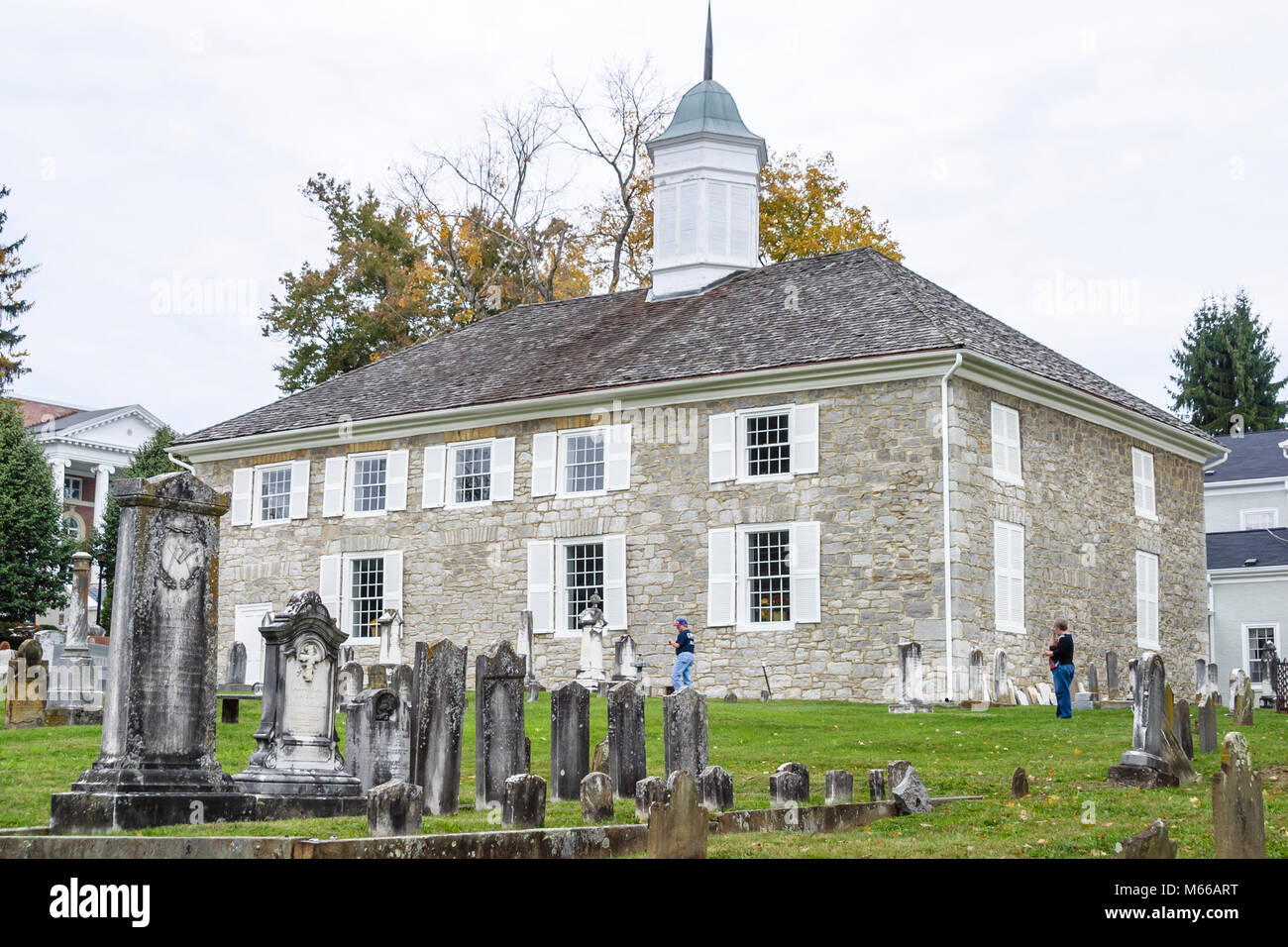 West Virginia Greenbrier County, Lewisburg, Church Street, The Old Stone Presbyterianische Kirche, Religion, Glaube, Glaube, Anbetung, Haus Gottes, Christ, erbaut 1 Stockfoto