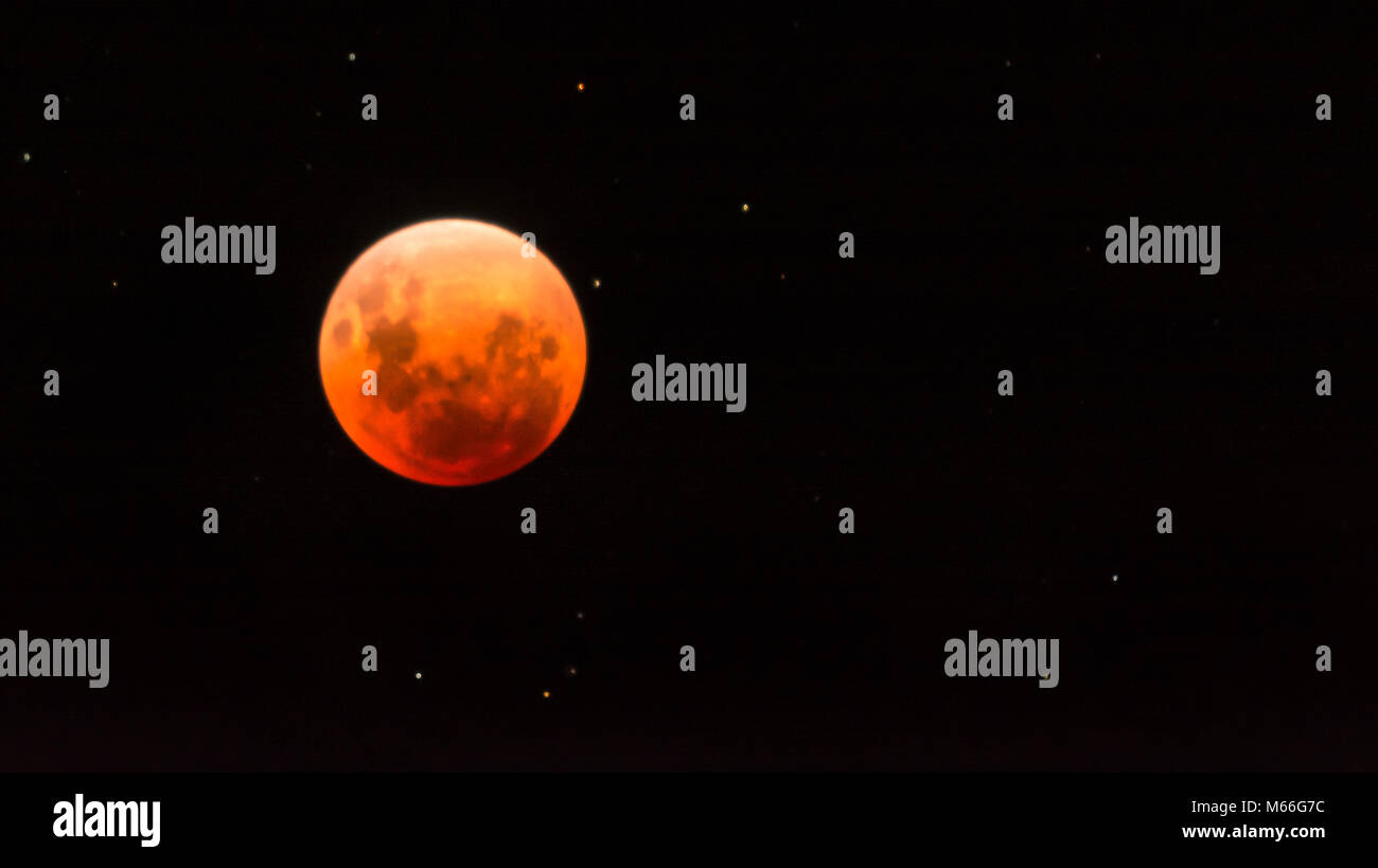 Blutmond Stockfoto Blutmond Stockfoto