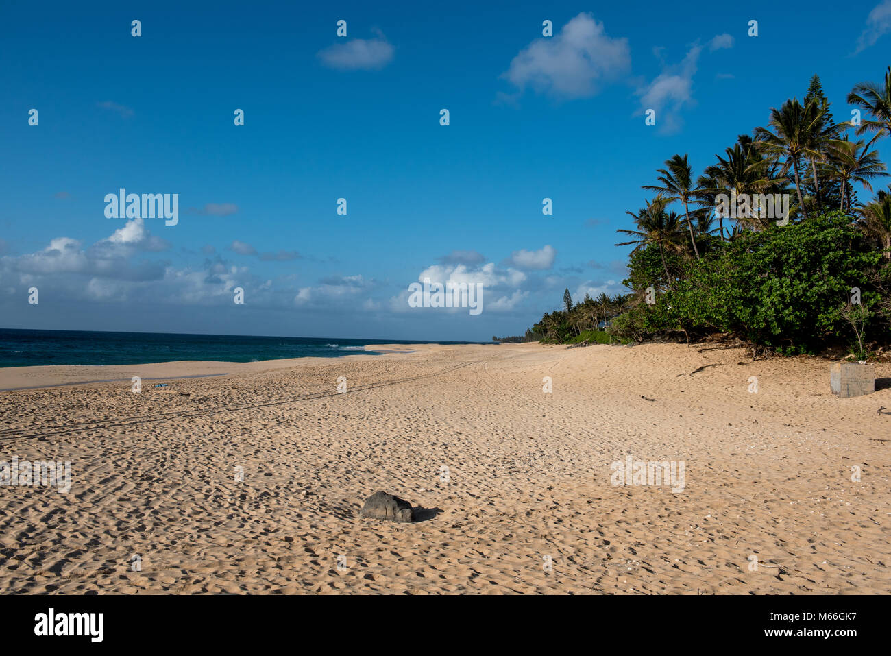 Leerer Strand, Hawaii, USA Stockfoto