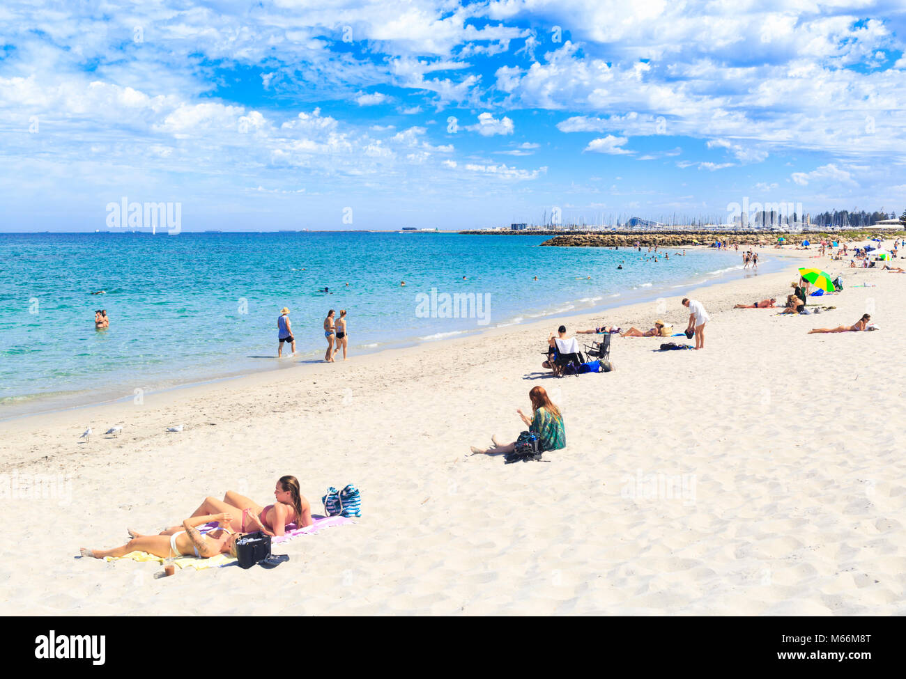 Fremantle. South Beach an einem Sommertag. Stockfoto