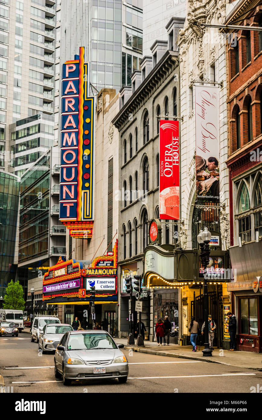 Boston Opera House Boston, Massachusetts, USA Stockfotografie Alamy