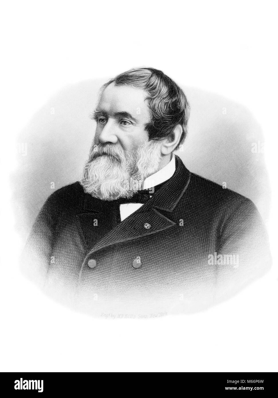 1880s GRAVUR PORTRAIT VON CYRUS H. MCCORMICK ERFINDER, HERSTELLER VON LANDWIRTSCHAFTLICHEN ERNTEN MASCHINE-q 52070 CPC 001 HARS ÄLTESTEN 70 s nach Kreativität 1870s 1880s WACHSEN PHANTASIE REAPER ERNTEN ÄLTERER Mann 80-PLUS NACH ERFINDER MÄNNER B&W SCHWARZ UND WEISS KAUKASISCHEN ETHNIE CYRUS BERÜHMTE PERSON GRÜNDER INTERNATIONAL HARVESTER COMPANY HERSTELLER MCCORMICK MCCORMICK HARVESTING MACHINE COMPANY BERUFE ALTMODISCHE PERSÖNLICHKEITEN PERSONEN Stockfoto