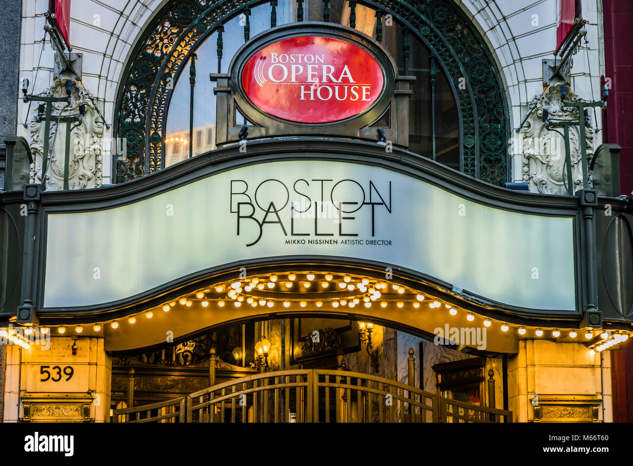 Boston Opera House Boston, Massachusetts, USA Stockfotografie Alamy