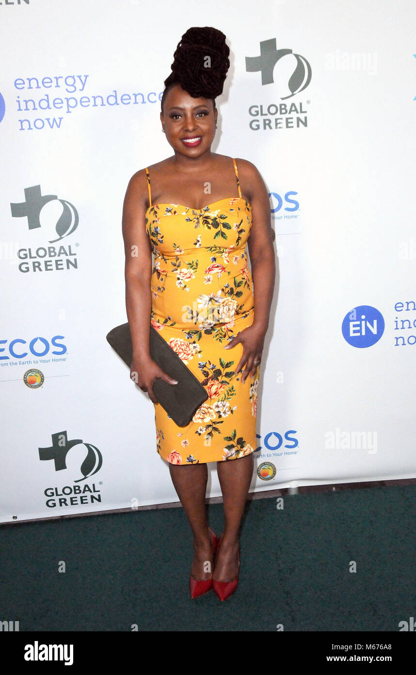 Los Angeles, USA. 28 Feb, 2018. Ledisi besucht die 15. jährlichen Global Green NeueHouse Pre-Oscar Gala in Hollywood, am 28. Februar in Los Angeles, Kalifornien 2018. Foto von Barry King/Alamy leben Nachrichten Stockfoto