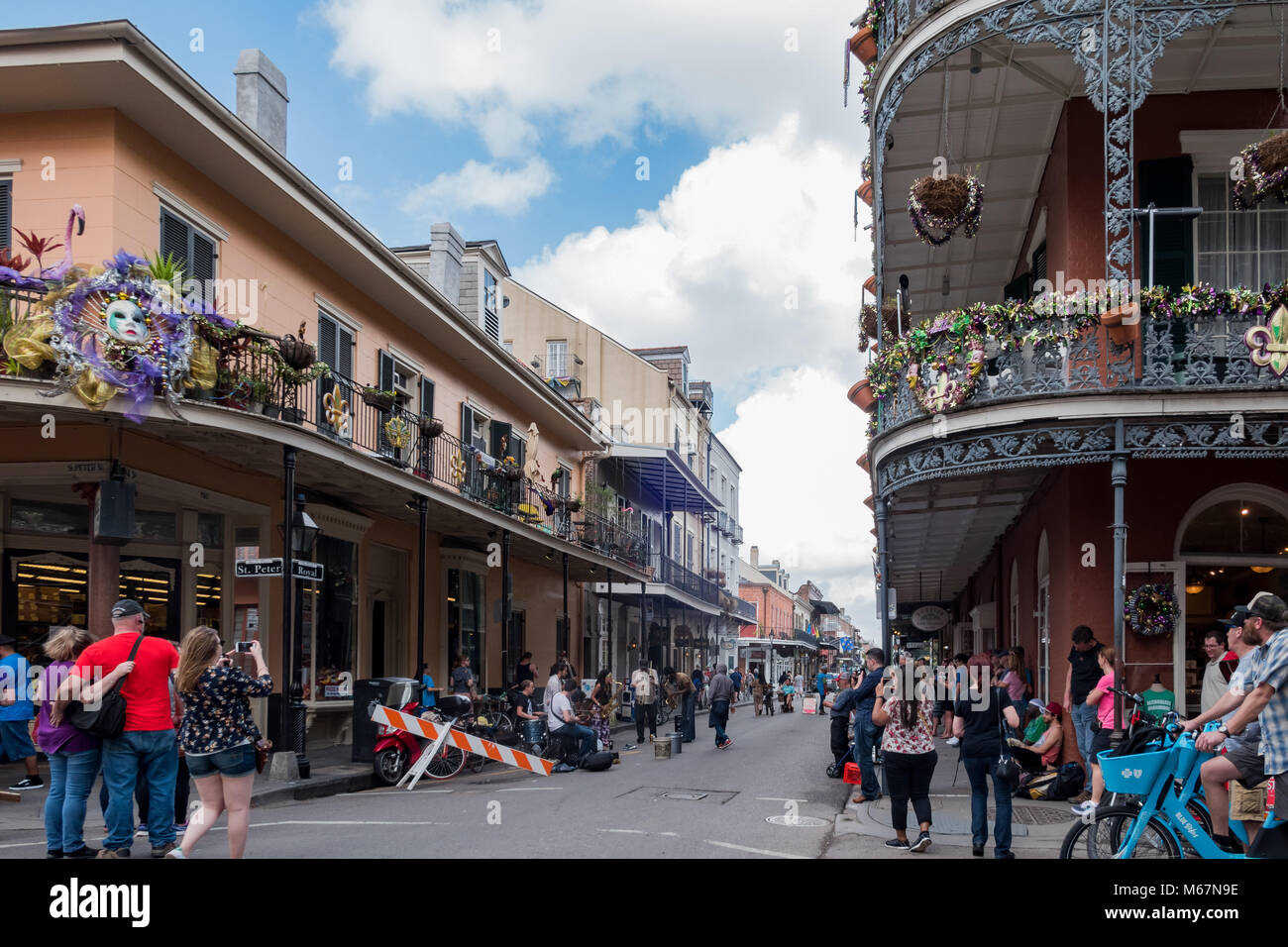 New Orleans, FEB 21: Der historische Speicher an der Royal Street am Feb 21,2018 in New Orleans, Louisiana Stockfoto