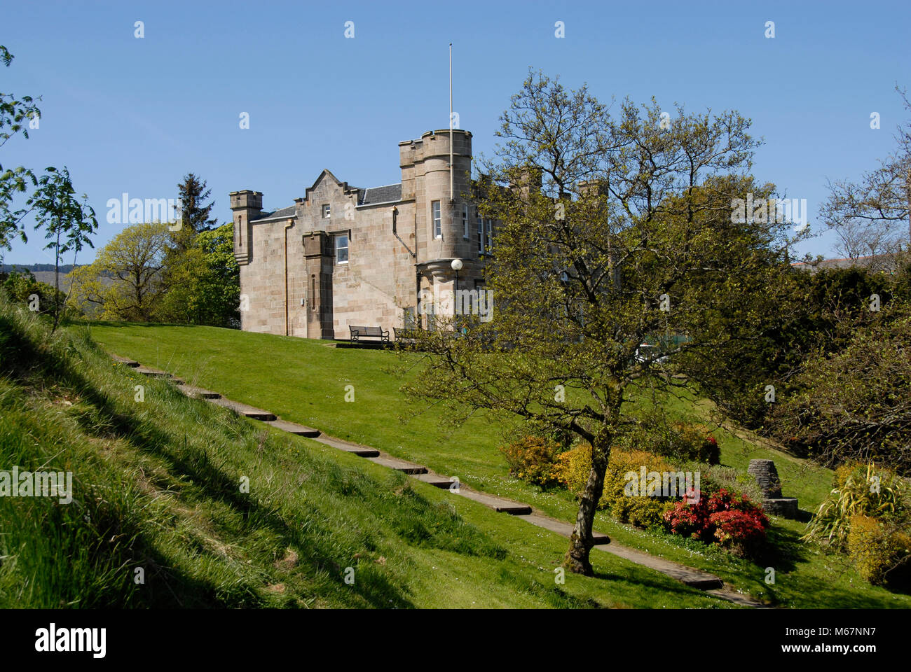 Dunoon Castle Stockfoto