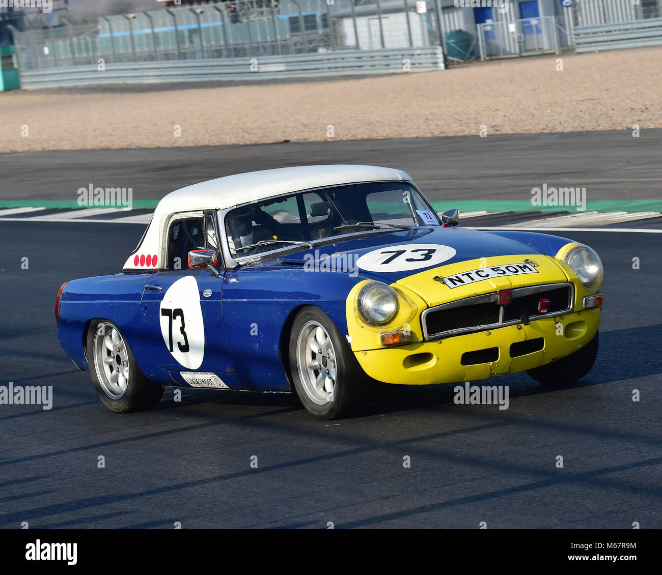Samuel Butterworth, MG B Roadster, VSCC, Pomeroy Trophäe, Silverstone, 24. Februar 2018, 2018, Autos, Chris McEvoy, Cjm - Fotografie, Wettbewerb, Febr. Stockfoto