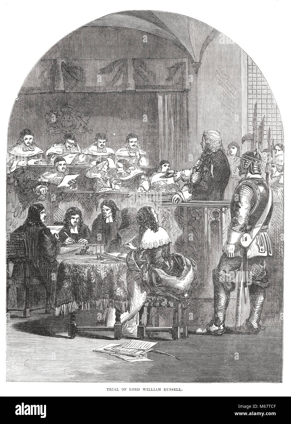 Testversion von Lord William Russell, 1683 Stockfoto