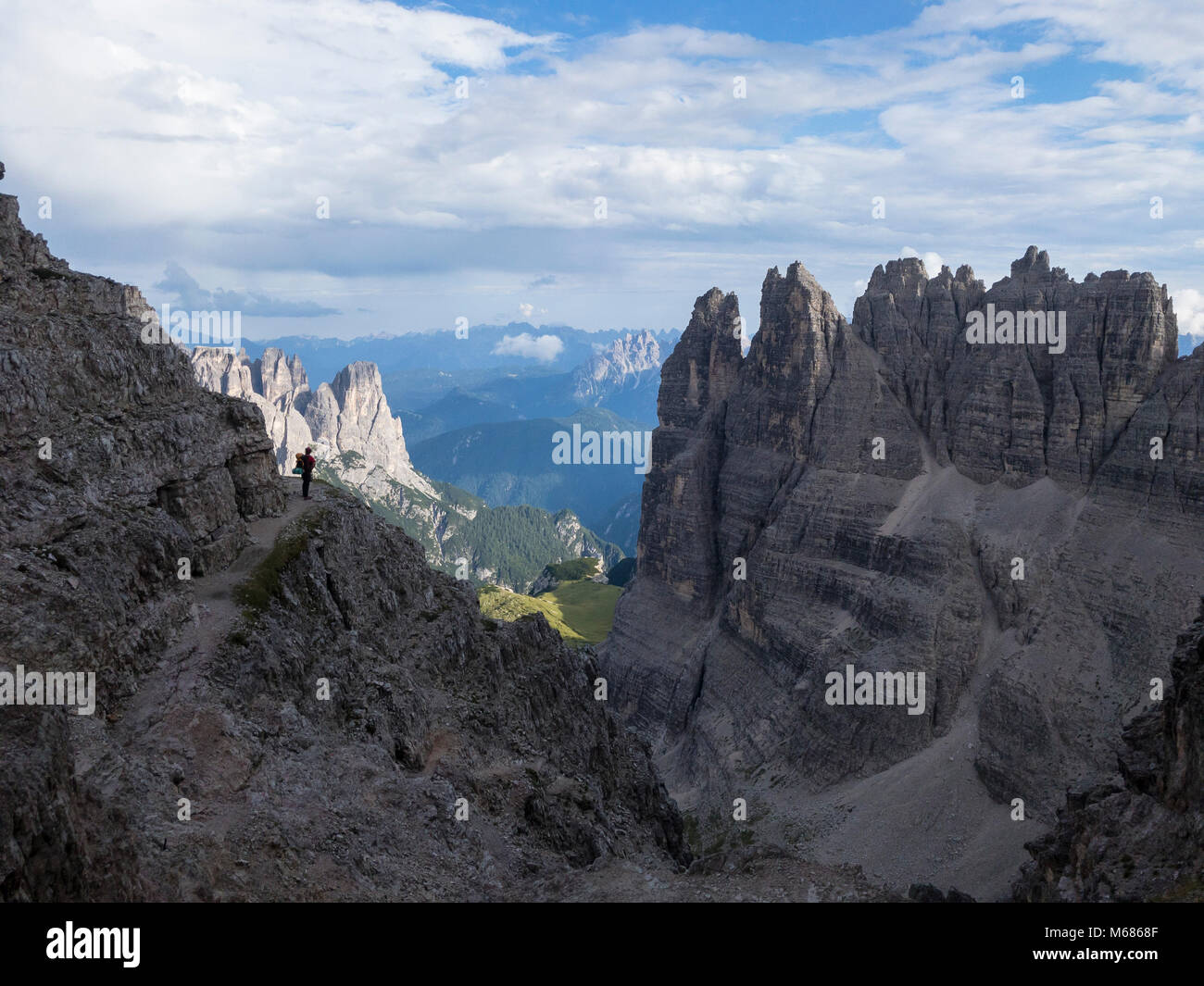 Die Drei Zinnen, Dolomiten, Venetien, Italien. Stockfoto