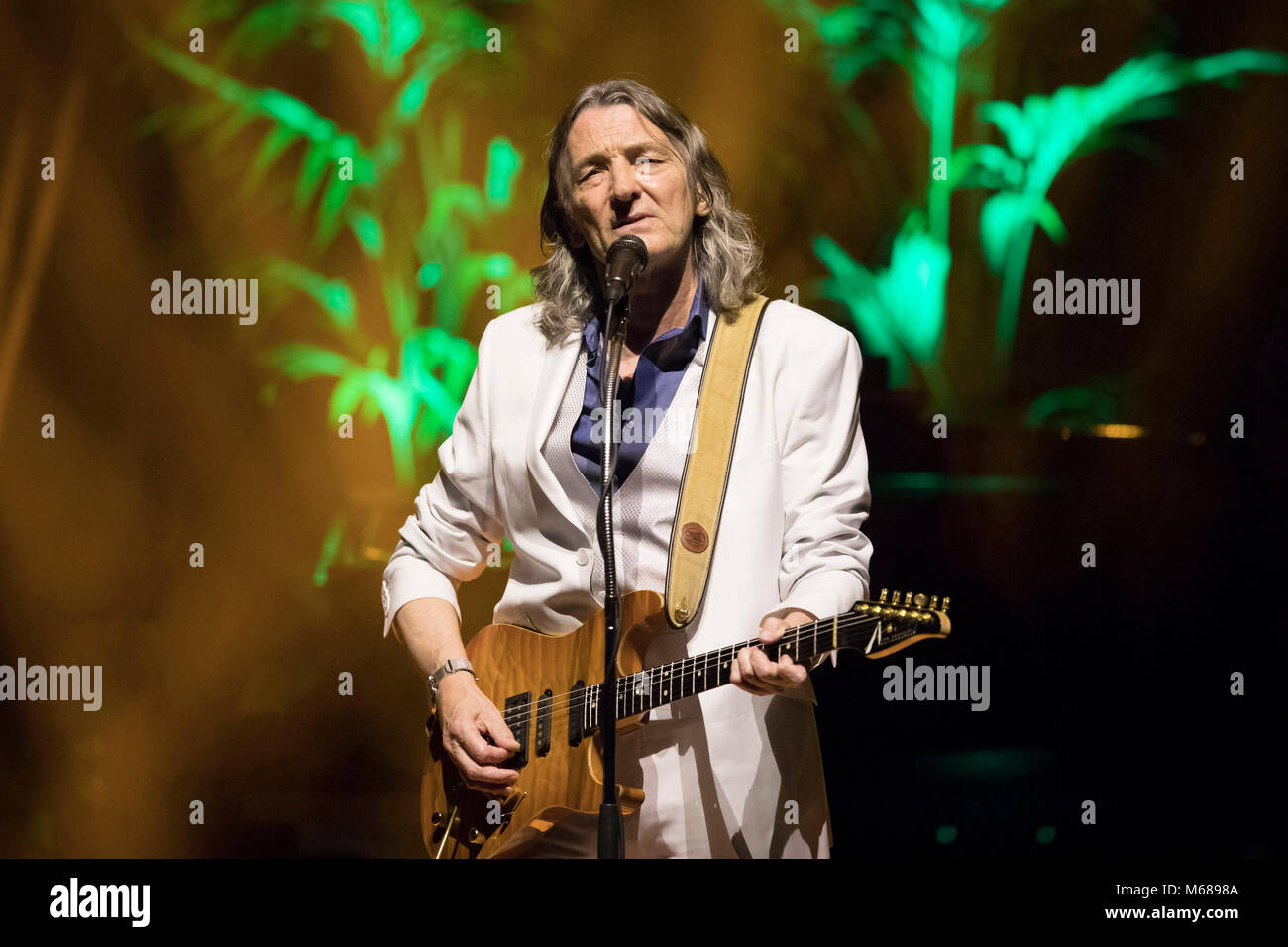 Roger Hodgson auf der Bühne anlässlich eines Konzerts im Monte Carlo Sporting Sommerfest auf 2017/08/10 Stockfoto