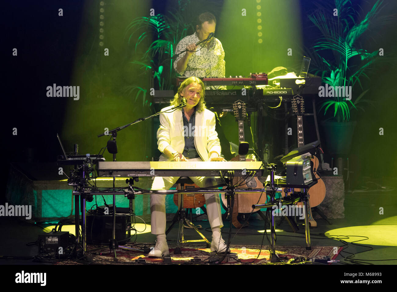 Roger Hodgson auf der Bühne anlässlich eines Konzerts im Monte Carlo Sporting Sommerfest auf 2017/08/10 Stockfoto