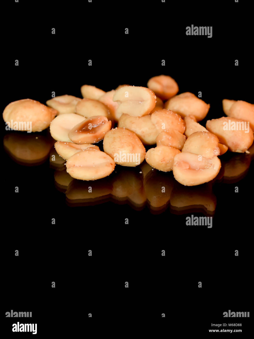 gesalzene Erdnüsse Stockfoto