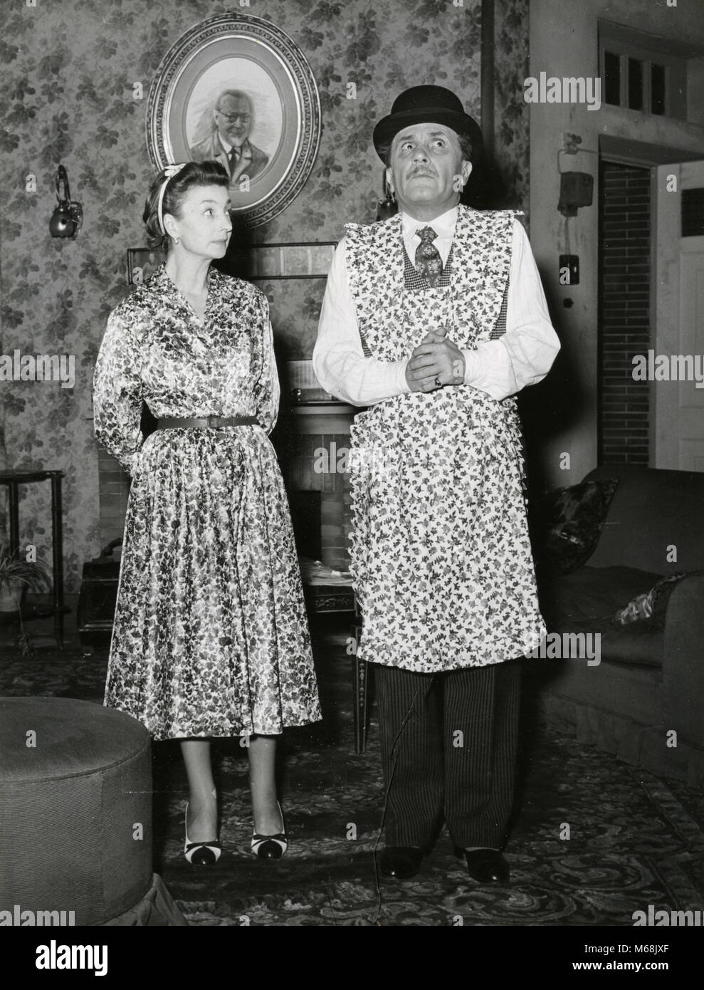 Italienische Bühne Schauspieler Paolo Stoppa und Rita Morelli in der Show Figli d'Arte, 1959 Stockfoto