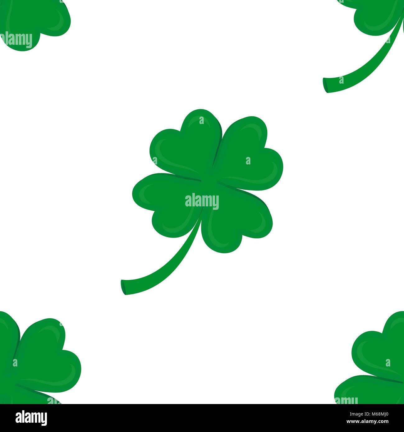Nahtlose Hintergrund, Irish Clover Stock Vektor