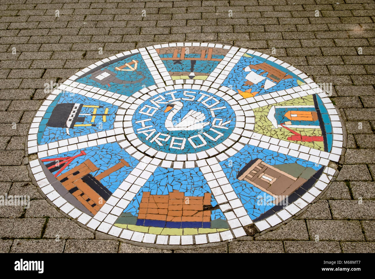 Hafen von Bristol Motiv außerhalb der m-Halle Bristol England Großbritannien Stockfoto