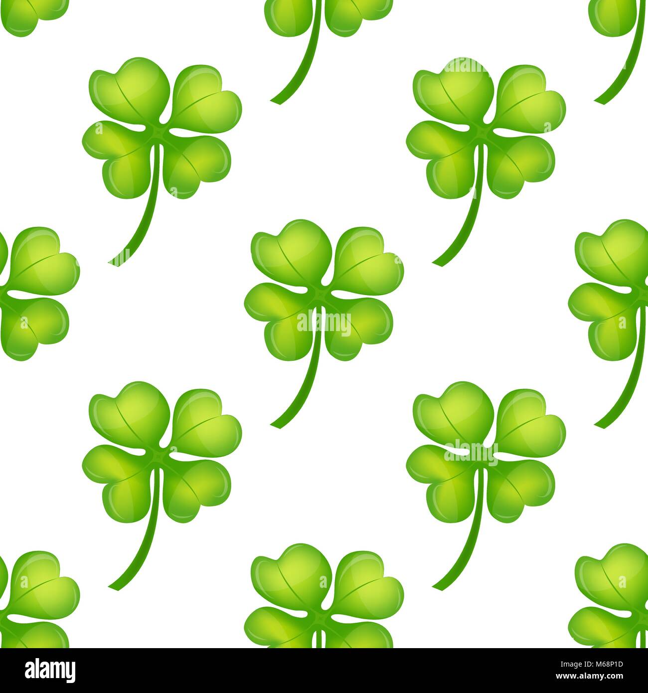 Hintergrund, Irish Clover Stock Vektor