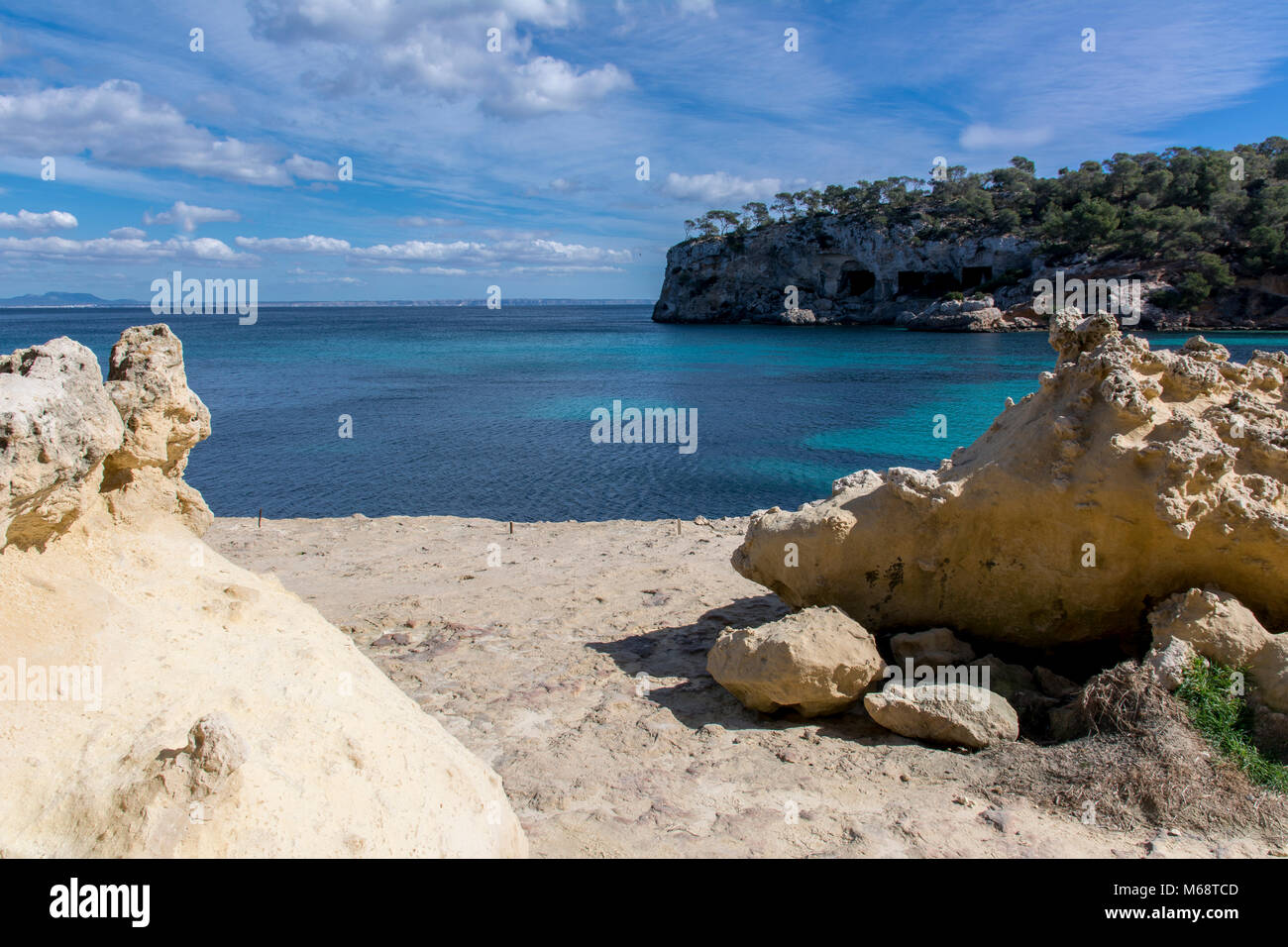 Strand von Portals Vells Mallorca, Mallorca, Spanien Stockfoto