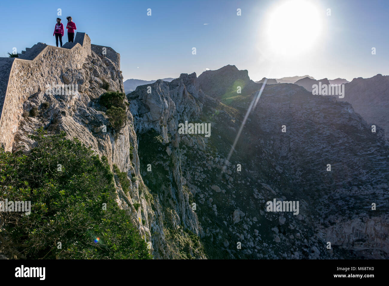 In den Höhen der Sierra de Tramuntana, auf Mallorca, Spanien Stockfoto