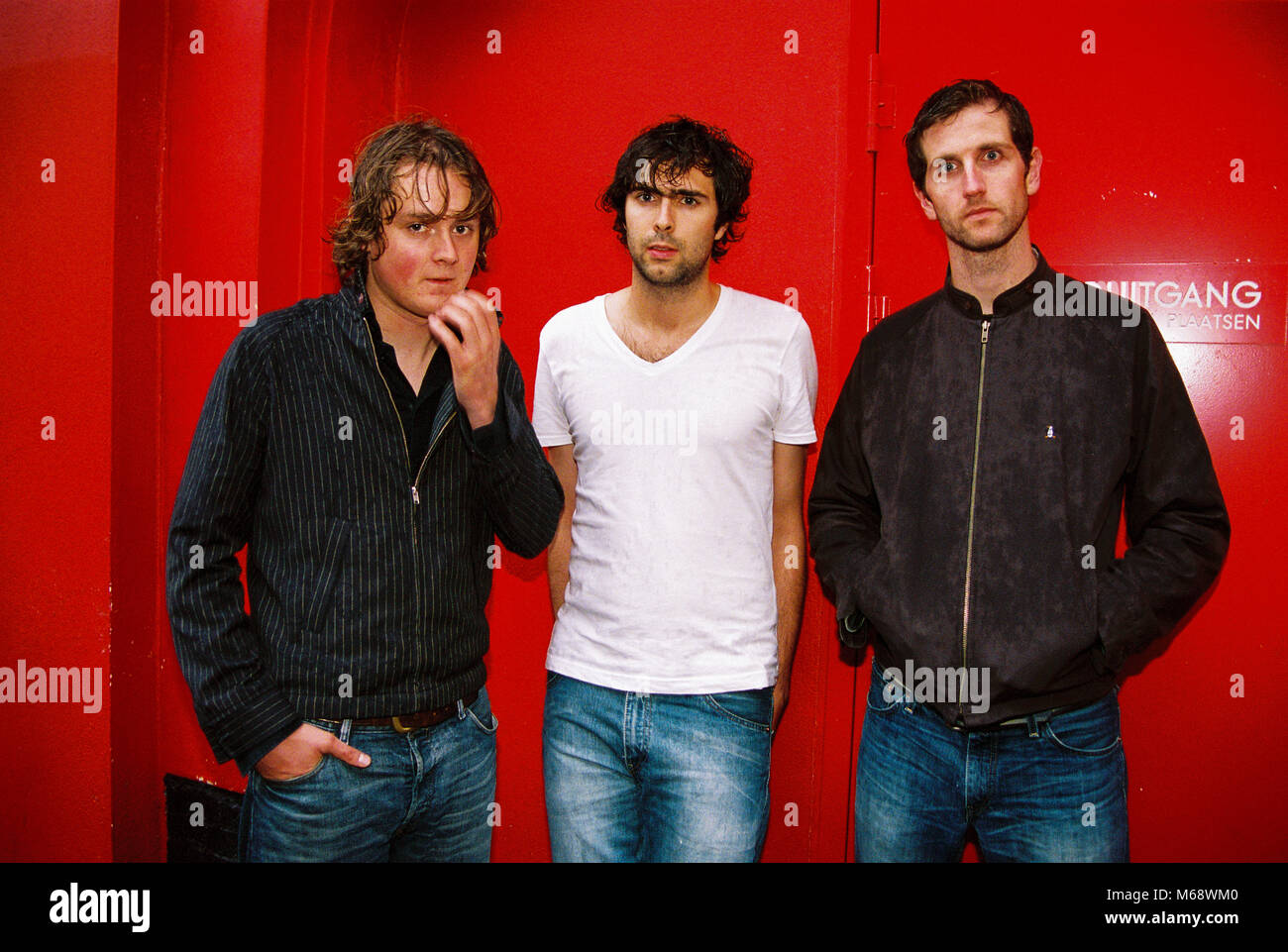 Englische Band Keane in die Leidsekade, Amsterdam 7. Juli 2004, Niederlande, Europa fotografiert. Stockfoto