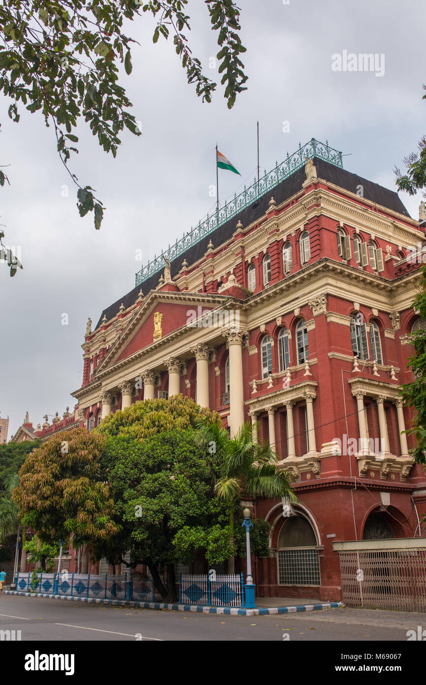 Die Autoren Gebäude an der Dalhousie, in Kolkata, West Bengal, Indien. Schriftsteller Gebäude beherbergt der Chief Minister Office und andere Sekretariat Büro Stockfoto