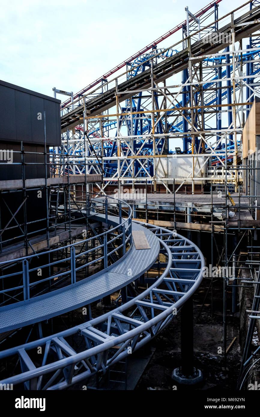 Blackpool Pleasure Beach Stockfoto