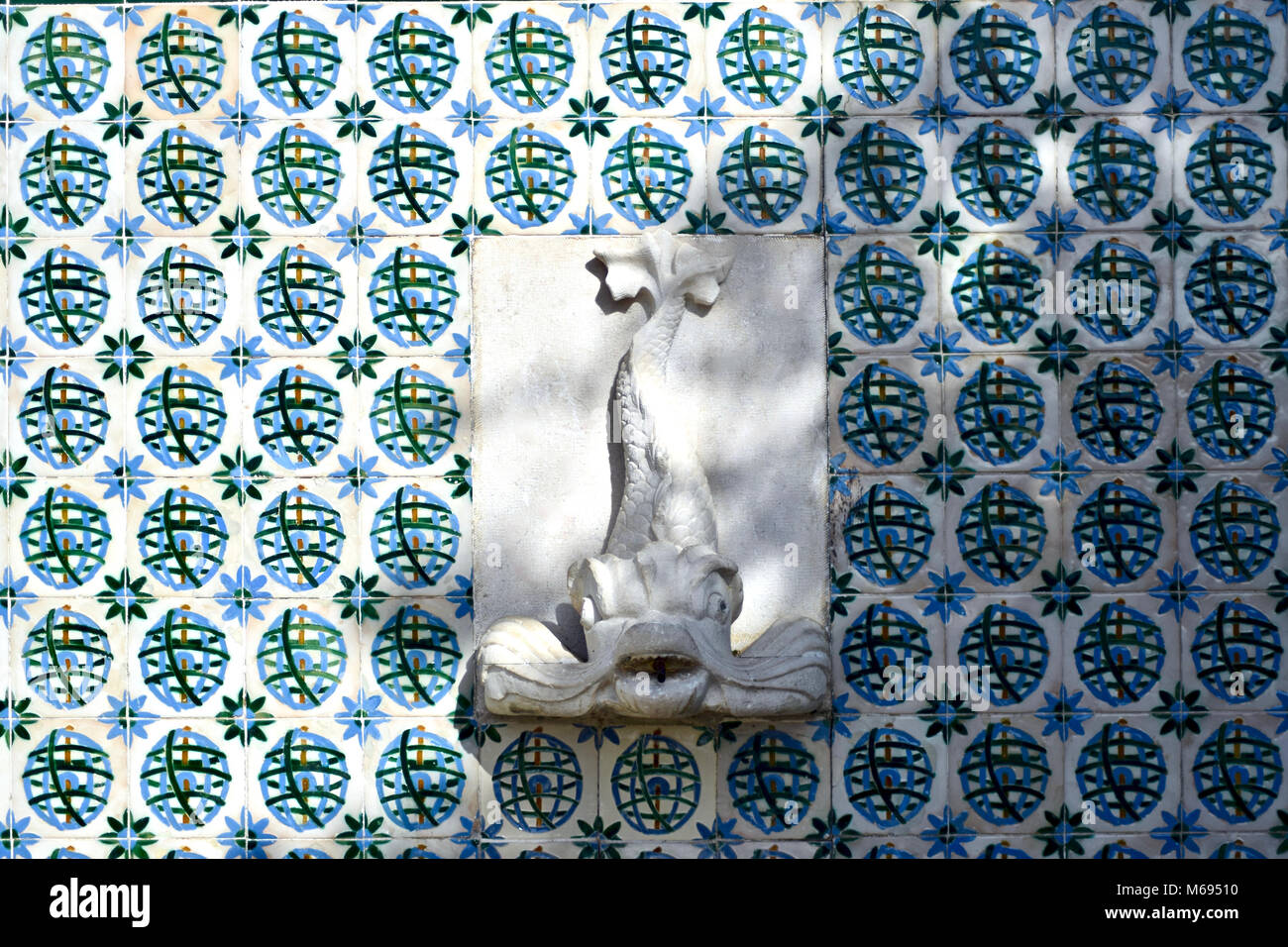 Traditionelle portugiesische Fliesen in Alfama, Lissabon, Portugal Stockfoto