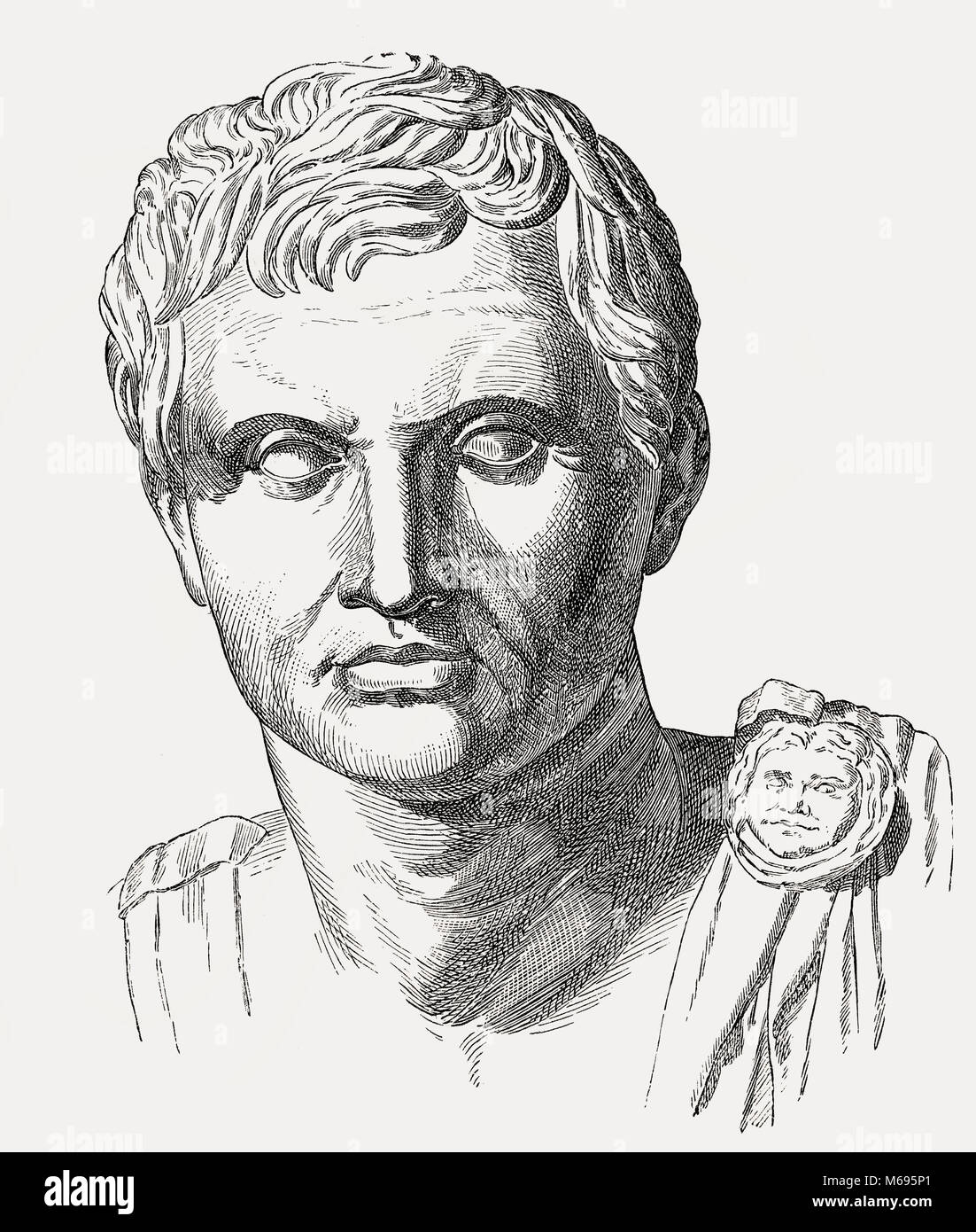 Gnaeus Pompeius Magnus Pompeius der Große, 106 v. Chr. - 48 v. Chr., politischer Führer der späten Römischen Republik Stockfoto