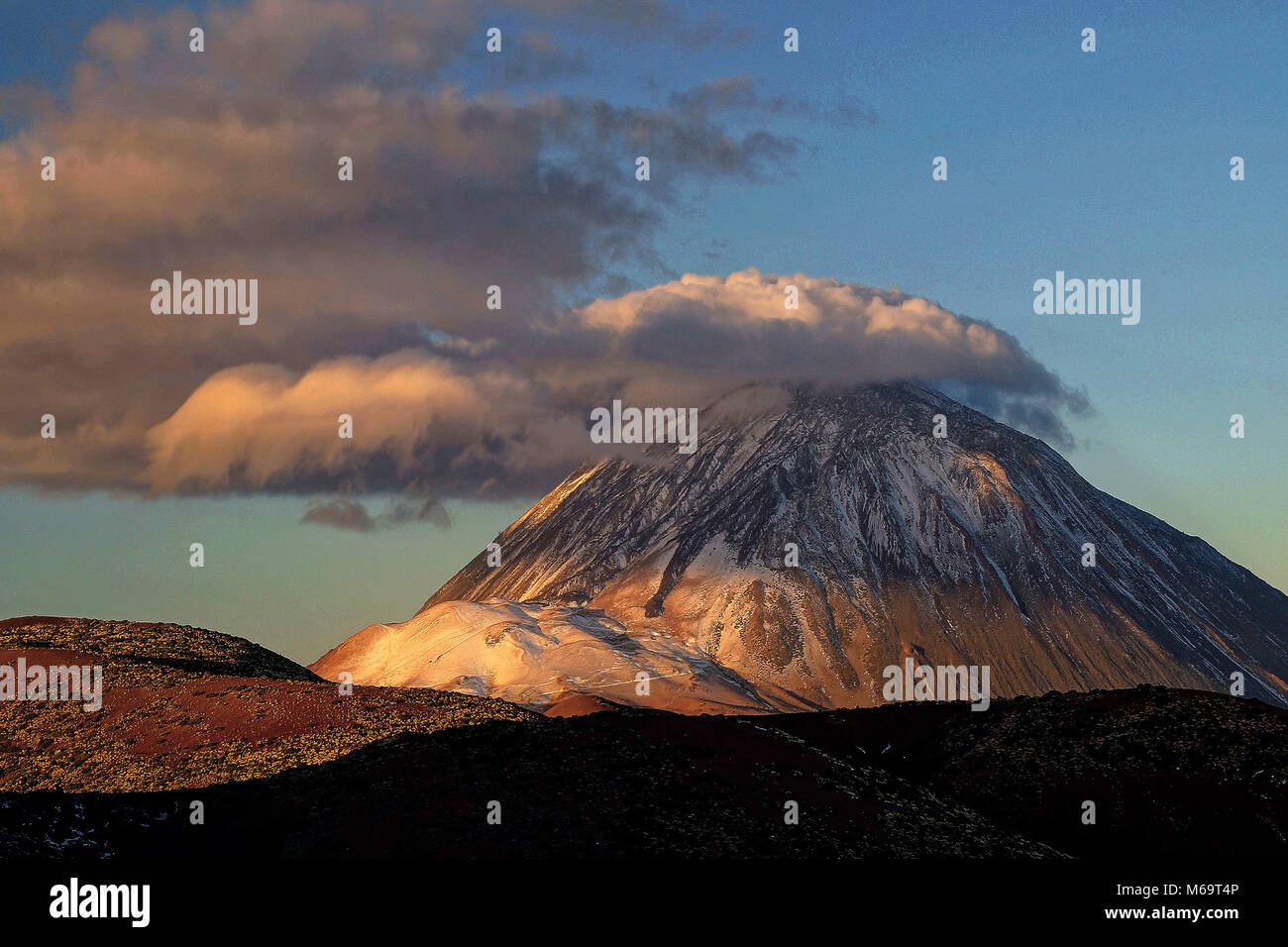 Kanarische Inseln, Pico del Teide, Sonnenaufgang, Stockfoto