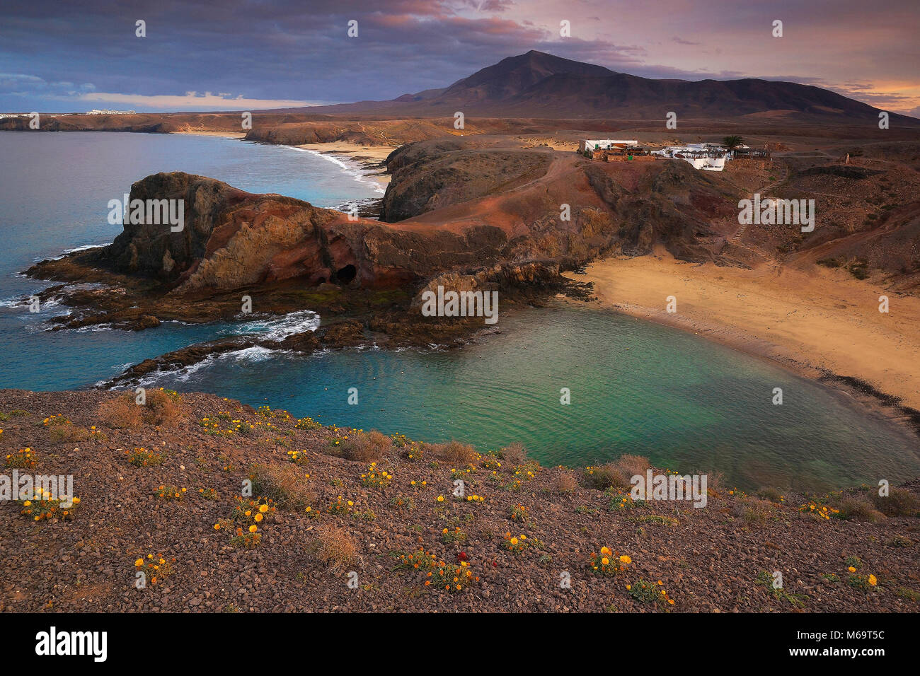 Kanarische Inseln, Lanzarote, Strand bei Papagayo, Stockfoto